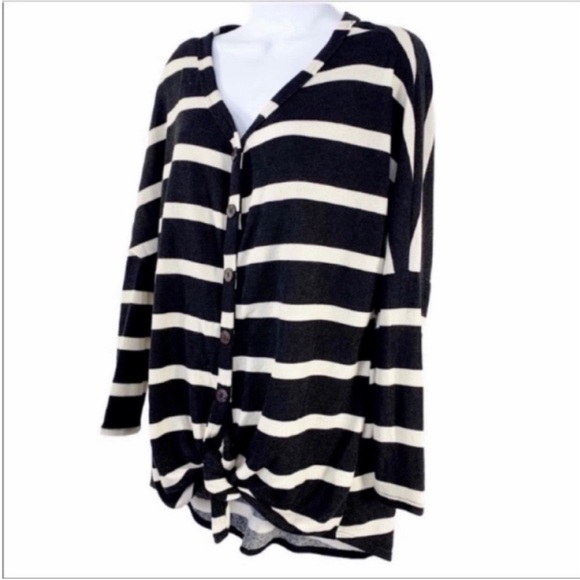 12 PM BY MON AMI striped tunic top S - Picture 4 of 8